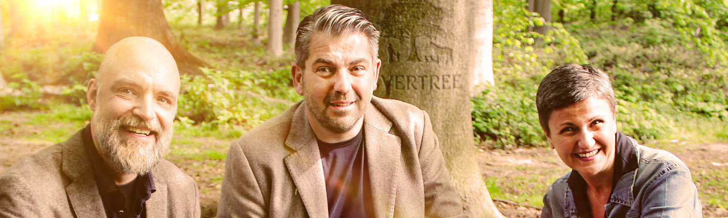 Gründer von EVERTREE Helena Hohnke, Andreas Hohnke und Christian Scherg