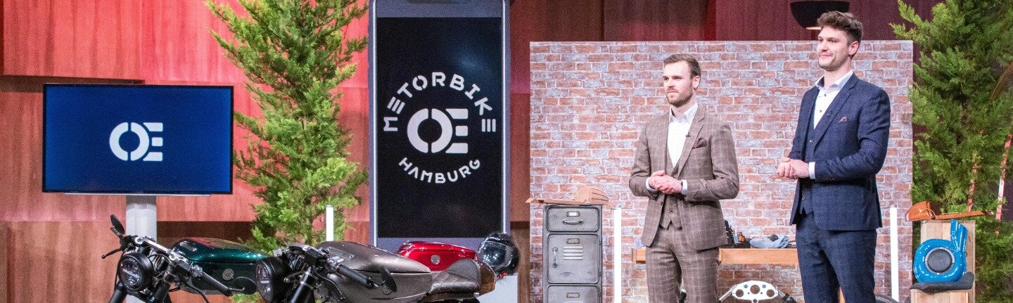 Die Gründer von Metorbike Marvin Rau und Michael Szpitalny haben ein Elektro-Motorrad im stilvollen Retrolook entwickelt.